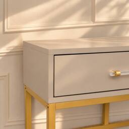 Melody Maison Dressing Table Set & Pair of Bedside Tables - Liana Taupe Range - thumbnail 7