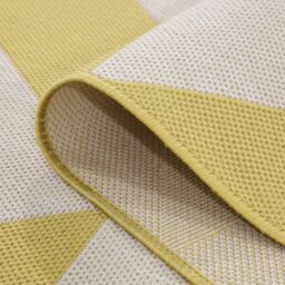 Kukoon Yellow Modern Outdoor, Garden & Patio Area Rug - Size: 120 cm x 170 cm - thumbnail 5