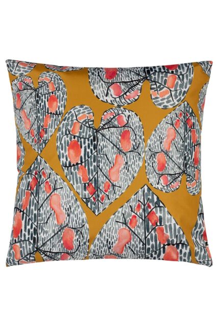 Wylder Tropics Ebon Wilds Mahari Tropical Water & UV Resistant Outdoor Cushion in Yellow - Size: 43 cm x 43 cm - image 1