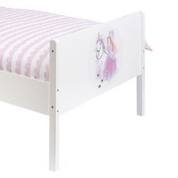 Liberty House Toys Girl's Kids White Single Bed - Princess & Unicorn - thumbnail 6