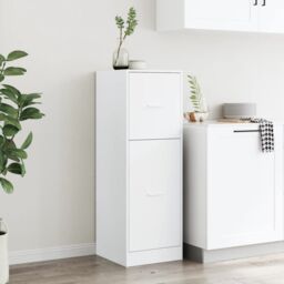 Berkfield Home Apothecary Cabinet White 40x41x118 cm Engineered Wood - Size: 40 x 41 x 118 cm - thumbnail 4