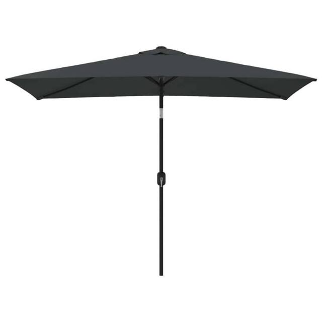 Berkfield Home Outdoor Parasol with Metal Pole 300x200 cm Anthracite in Black - image 1