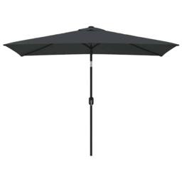 Berkfield Home Outdoor Parasol with Metal Pole 300x200 cm Anthracite in Black - thumbnail 1