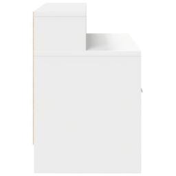 Berkfield Home Bedside Cabinet with Drawer White 51x31x47 cm - Size: 51 x 31 x 47 cm - thumbnail 6
