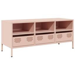 Berkfield Home TV Cabinet Pink 101.5x39x43.5 cm Cold-rolled Steel