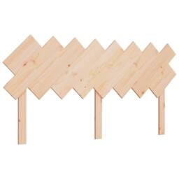 Berkfield Home Beautiful Bed Headboard 159.5x3x80.5 cm Solid Wood Pine in Light Sand - thumbnail 3