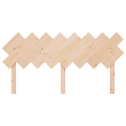 Berkfield Home Beautiful Bed Headboard 159.5x3x80.5 cm Solid Wood Pine in Light Sand - thumbnail 4