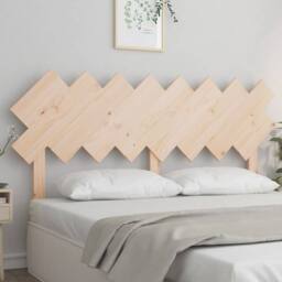 Berkfield Home Beautiful Bed Headboard 159.5x3x80.5 cm Solid Wood Pine in Light Sand - thumbnail 2