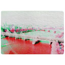 Benjamin Tate Design London Eye Veiw Red Rug in Natural - Size: Large - thumbnail 1