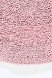 Homescapes Luxury Round Bath Mat Reversible 100% Cotton 1600GSM, 80cm, Quick Dry in Baby Pink - thumbnail 3