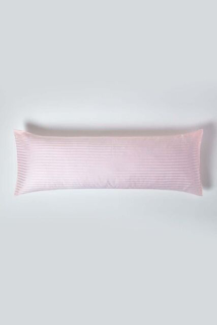 Homescapes Egyptian Cotton Ultrasoft Body Pillowcase 330 TC in Pink - image 1