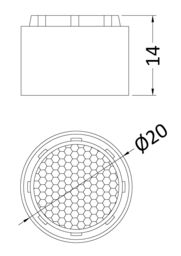 Balterley Flow Regulator for Traditional Style Mono Basin Fittings 14mm x 20mm in Grey - thumbnail 7