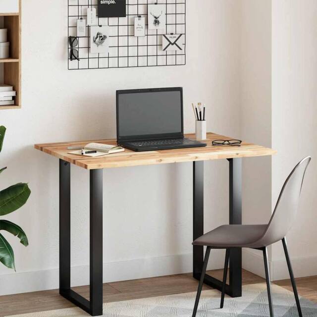 Berkfield Home Desk Top Untreated 120x70x2 cm Solid Wood Acacia in Brown - Size: 120 x 70 x 2 cm - image 1