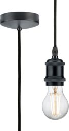 Netlighting 1.8m E27 Vintage Pendant Set Anthracite 230V IP20 80W in Black - thumbnail 1