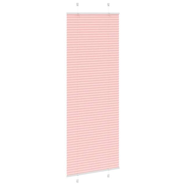 Berkfield Home Pleated Blind Pink 80x200 cm Fabric Width 79.4 cm Polyester - image 1