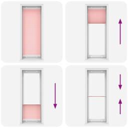 Berkfield Home Pleated Blind Pink 80x200 cm Fabric Width 79.4 cm Polyester - thumbnail 8