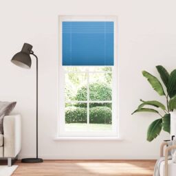 Berkfield Home Pleated Blind Blue 95x200 cm Fabric Width 94.4 cm Polyester - thumbnail 2