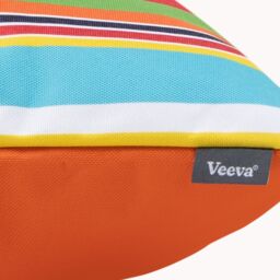 icon Indoor & Outdoor Striped Waterproof Cushion, Indoor & Outdoor, Multi (4-Pack) - Size: 43 cm x 43 cm - thumbnail 3