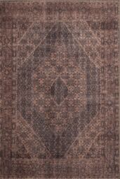 Kukoon Distressed Taupe Soft Washable & Liquid Repellent Living Room Area Rug in Walnut - Size: 160 cm x 230 cm - thumbnail 2