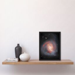 Artery8 Wall Art Print NASA James Webb Space Telescope Clash of the Titans NGC 3256 Bedroom Decor Art Framed in Black - Size: A4 - thumbnail 4