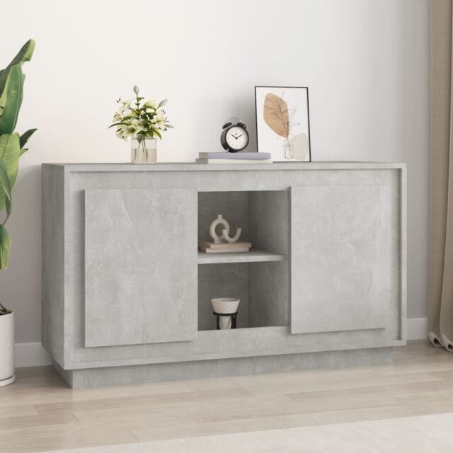 Berkfield Home Sideboard Concrete Grey 102x35x60 cm Engineered Wood - Size: 102 x 35 x 60 cm - image 1