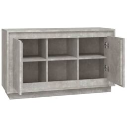 Berkfield Home Sideboard Concrete Grey 102x35x60 cm Engineered Wood - Size: 102 x 35 x 60 cm - thumbnail 6