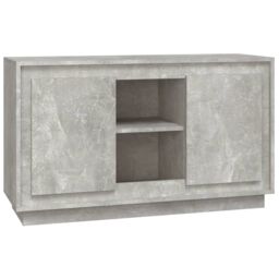 Berkfield Home Sideboard Concrete Grey 102x35x60 cm Engineered Wood - Size: 102 x 35 x 60 cm - thumbnail 2