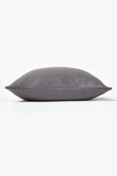 Homescapes Herringbone Cushion Cover in Dark Grey - Size: 45 cm x 45 cm - thumbnail 3