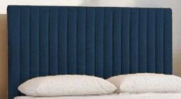 "Knight Sleep Emily Plush Bed Set With Mattress, 2 Drawers Same Side & 24""Headboard in Navy - Size: Super King" - thumbnail 4