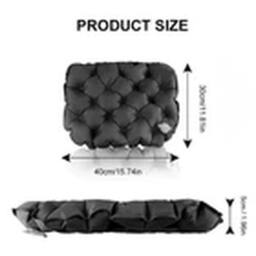 Havendro Black Folding Inflatable Seat Cushion Travel Camping Hiking - thumbnail 2