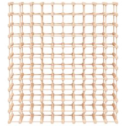 Berkfield Home Wine Rack for 120 Bottles 112.5x23x123.5 cm Solid Wood Pine in Brown - thumbnail 3