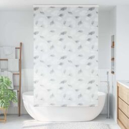 Berkfield Home Shower Roller Blind with Cassette 130x240 cm Fabric Width 126 cm in Grey - thumbnail 2