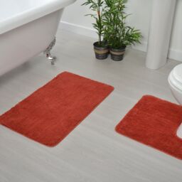 Allure Bath Fashions Luxury Microfibre Bath Mat Non-Slip in Terracotta - thumbnail 3