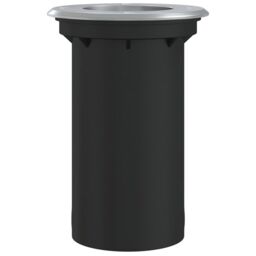 Berkfield Home Outdoor Ground Light Round Black 10.5x10.5cm Die-cast Aluminium - Size: 10.5x10.5 cm - thumbnail 4