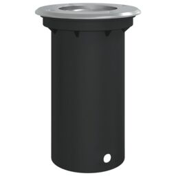 Berkfield Home Outdoor Ground Light Round Black 10.5x10.5cm Die-cast Aluminium - Size: 10.5x10.5 cm - thumbnail 2