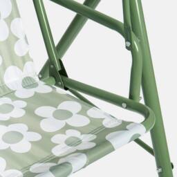 OHS Kids Daisy 2 Seater Swing Bench Canopy Garden Patio Play Set in Pale Green - thumbnail 5