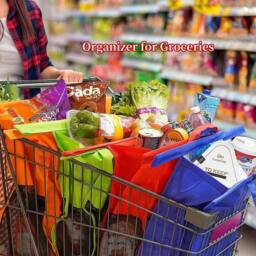 Havendro Set of 4 Reusable Supermarket Shopping Bags - thumbnail 4
