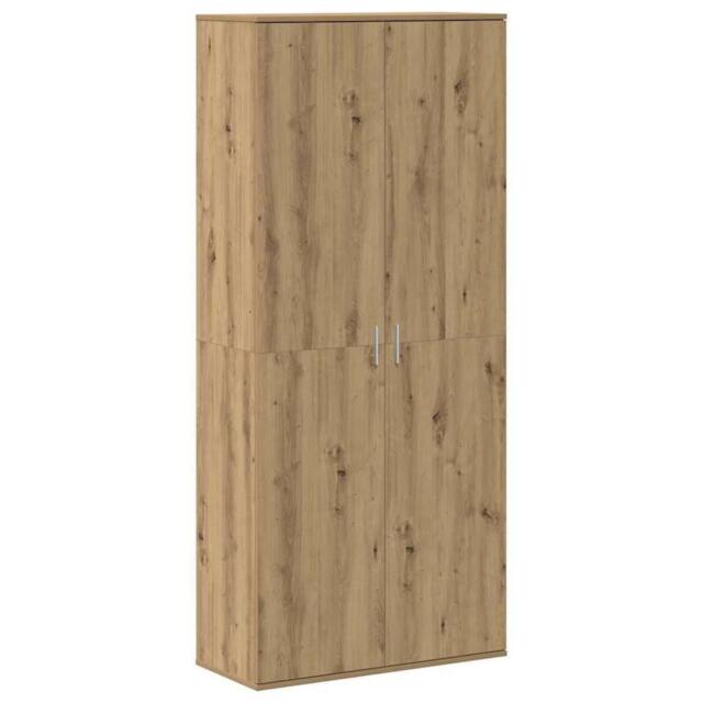 Berkfield Home Highboard Artisan Oak 80x35x180 cm Engineered Wood in Brown - Size: 80 x 35 x 180 cm - image 1