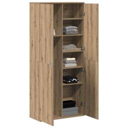 Berkfield Home Highboard Artisan Oak 80x35x180 cm Engineered Wood in Brown - Size: 80 x 35 x 180 cm - thumbnail 3