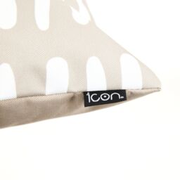 icon Indoor & Outdoor Mark Making Waterproof Cushion 2x Khaki & 2x Burnt Orange in Stone - Size: 43 cm x 43 cm - thumbnail 4