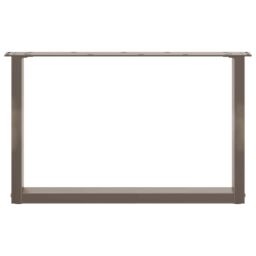 Berkfield Home Coffee Table Legs U-Shaped 2 pcs Natural Steel 60x(42-43) cm Steel in Brown - thumbnail 5