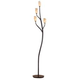 Netlighting Forest Floor Lamp 4 Light G9 BrownBlack Oxide NOT LEDCFL Compatible in Brown - thumbnail 1