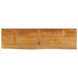 Berkfield Home Table Top Live Edge 110x20x3.8 cm Solid Wood Mango in Brown - thumbnail 5