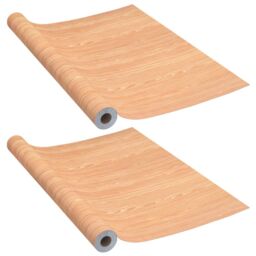Berkfield Home Self-adhesive Door Films 2 pcs Ahorn 210x90 cm PVC in Brown - thumbnail 2