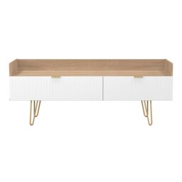 Ready Assembled 2 U Bexley 2 Drawer Coffee TV Unit (Ready Assembled) in Natural - thumbnail 2