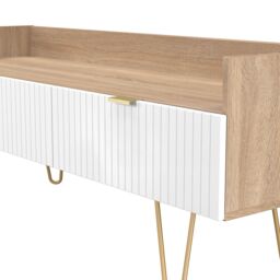 Ready Assembled 2 U Bexley 2 Drawer Coffee TV Unit (Ready Assembled) in Natural - thumbnail 5