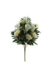 KDMD Essential White Rose & Lily Bouquet