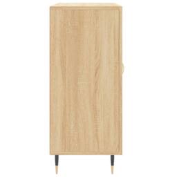 Berkfield Home Sideboard Sonoma Oak 90x34x80 cm Engineered Wood in Brown - Size: 90 x 34 x 80 cm - thumbnail 7