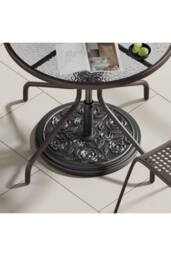 Living and Home Concrete-Filled Patio Parasol Base Umbrella Stand in Black - thumbnail 2