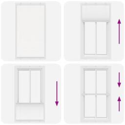 Berkfield Home Pleated Blind White 110x200 cm Fabric Width 109.4 cm Polyester - thumbnail 7